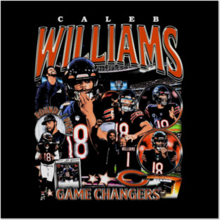 Caleb Williams Vintage Bootleg Posters and Art