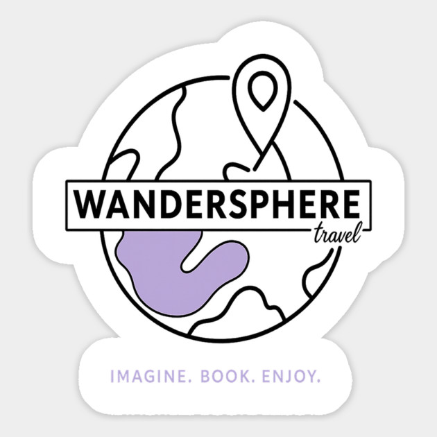 WanderSphere’s Travel Logo Magnet by Meet The Mazelins