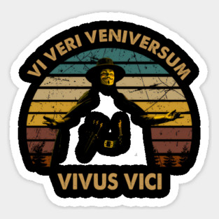 V For Vendetta Masked Hero Of Transformation - livax #19110 Sticker