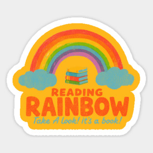 Reading Rainbow - take a look, it's in a book! Sticker
