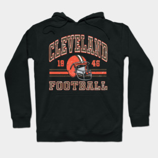 Retro Cleveland 1946 Football Vintage Browns Indians Hoodie