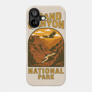 Visit Grand Canyon National Park - Vintage Retro Adventure Phone Case