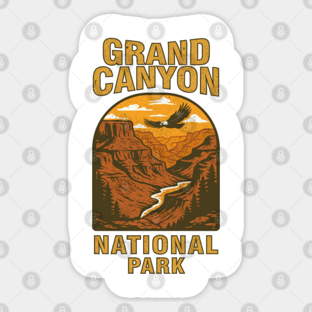 Visit Grand Canyon National Park - Vintage Retro Adventure Sticker by daily vintage