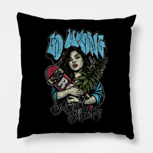Dope Skate Girl Pillow