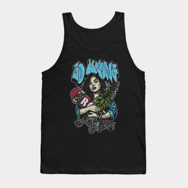Dope Skate Girl Tank Top by Wrongteeshirt