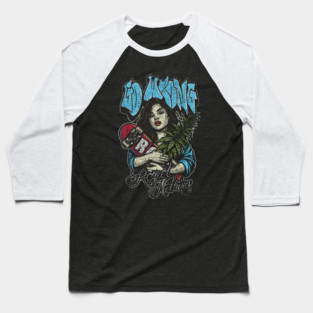 Dope Skate Girl Baseball T-Shirt