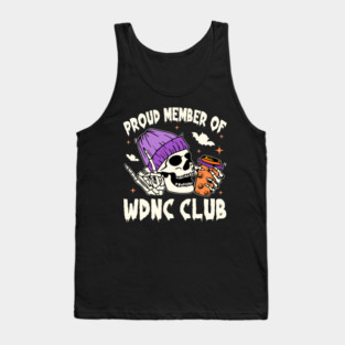 Proud Member of We Do Not Care WDNC Club Halloween Skeleton Tank Top