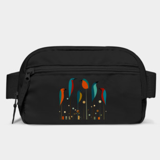 Retro Mid-Century Modern Birds 50s 60s Style Bag