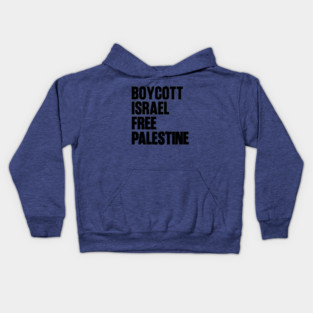 Boycott Israel free Palestine Kids Hoodie