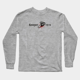 Chainsaw Vintage Horror Design – Sawyer 1974 Long Sleeve T-Shirt