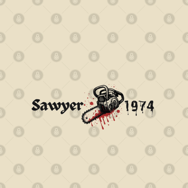 Chainsaw Vintage Horror Design – Sawyer 1974 by CurioStudioDesign
