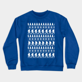 Sasquatch Ugly Christmas Sweater Crewneck Sweatshirt
