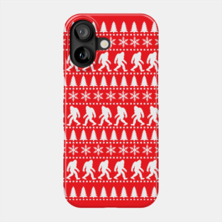 Sasquatch Ugly Christmas Sweater Phone Case