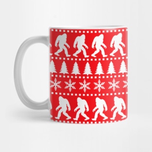 Sasquatch Ugly Christmas Sweater Mug