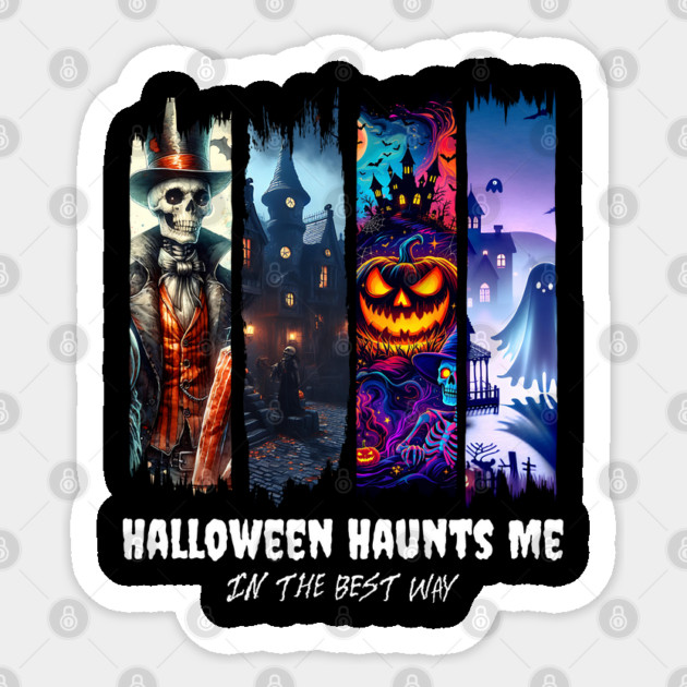 Halloween Haunts Me (In The Best Way) Paint Stroke design Sticker by Luxinda