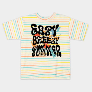 Eazy Breezy Summer Kids T-Shirt