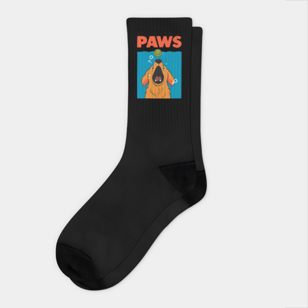 PAWS Dog Parody Socks by Designed By Marty