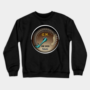 Tachometer Guitar Neck Crewneck Sweatshirt
