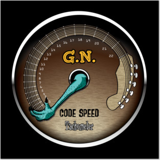 Tachometer Guitar Neck Posters and Art