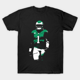 Jalen Hurts Midnight Green Power Pose T-Shirt