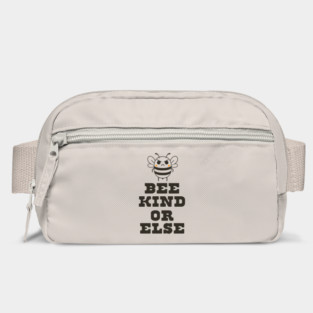 Bee Kind or Else – Angry Bee Positivity Shirt Bag