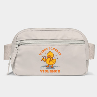 Today I Choose Violence – Angry Duck with Nunchucks Bag