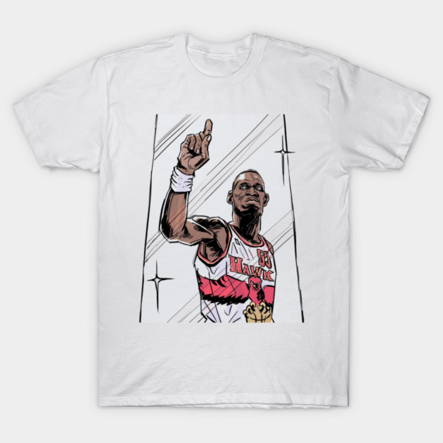 Dikembe Mutombo 4X NBA DPOY T-Shirt by lbrain