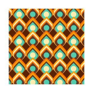 Groovy Chevrons - 70s retro pattern T-Shirt