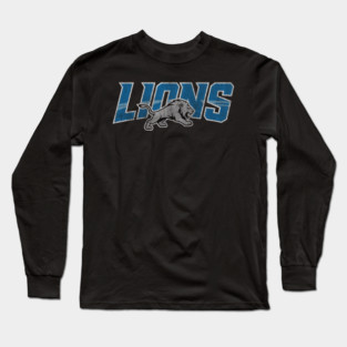 Vintage Detroit Football Long Sleeve T-Shirt