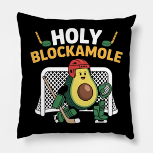 Ice Hockey Goalie Ice Hockey Player Avocado Pillow