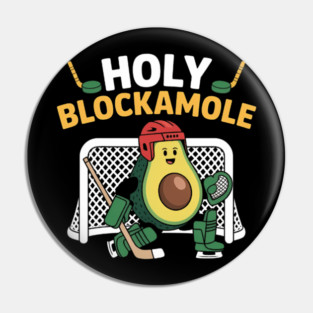 Ice Hockey Goalie Ice Hockey Player Avocado Pin