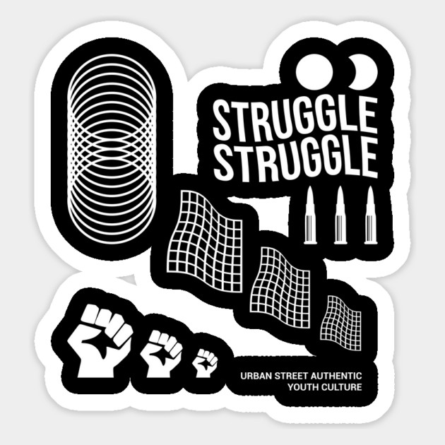 struggle Magnet by Graphic tees