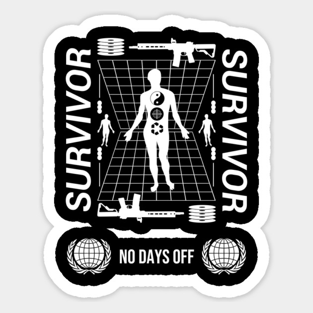 Survivor Magnet by Graphic tees