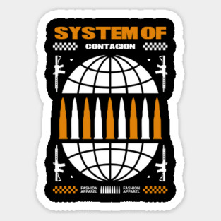 system of contagion Sticker