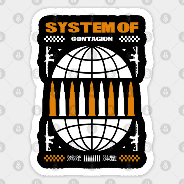 system of contagion Sticker by Graphic tees