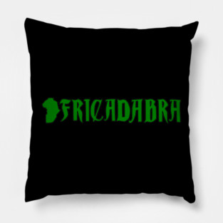 Africadabra Africa-Inspired Magic Typography T-Shirt Pillow