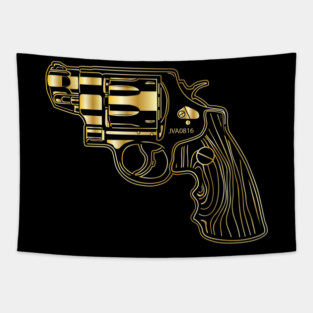 GOLD GUN Tapestry