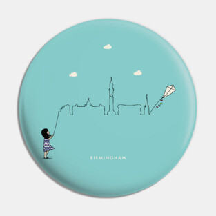 Birmingham Skyline Pin