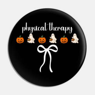 Cute Boo Ghost Physical Therapy Halloween PT PTA Spooky Season Pin