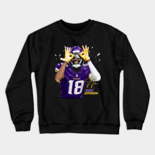 Justin Jefferson Minnesota Griddy Crewneck Sweatshirt