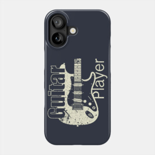 Guitar Player. Stratocaster Grunge Style Phone Case