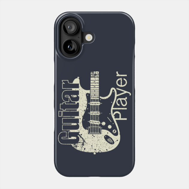 Guitar Player. Stratocaster Grunge Style Phone Case by filiposwear