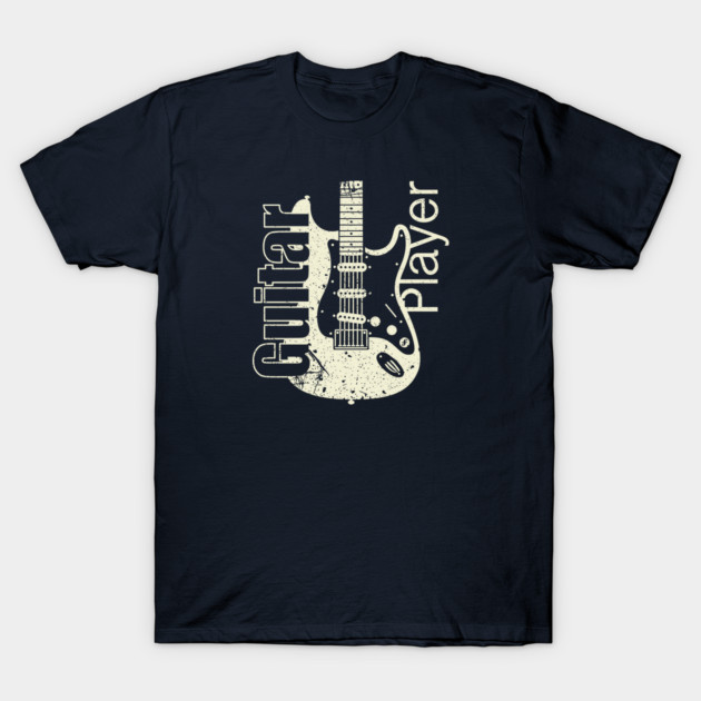 Guitar Player. Stratocaster Grunge Style T-Shirt by filiposwear