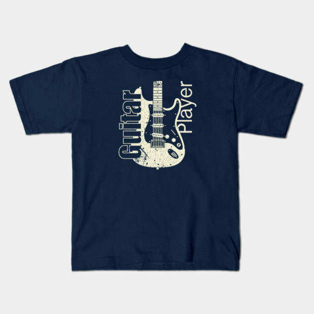 Guitar Player. Stratocaster Grunge Style Kids T-Shirt by filiposwear