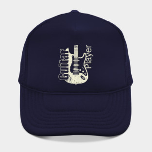 Guitar Player. Stratocaster Grunge Style Hat