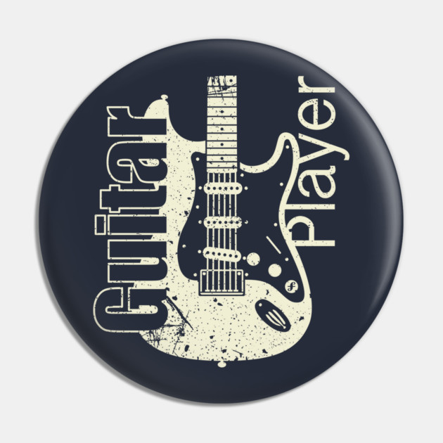 Guitar Player. Stratocaster Grunge Style Pin by filiposwear