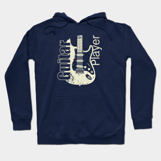 Guitar Player. Stratocaster Grunge Style Hoodie by filiposwear