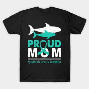 Dolphin Pet Myasthenia Gravis Awareness Cute Dolphin Mom Mother Support T-Shirt