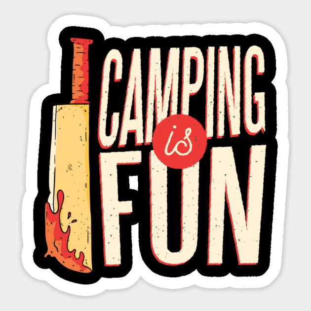 Camping Is Fun Magnet by Cosmo Gazoo