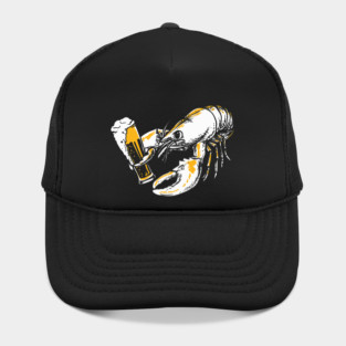 Lobster Pet Drinking Beer Funny Lobster Hat